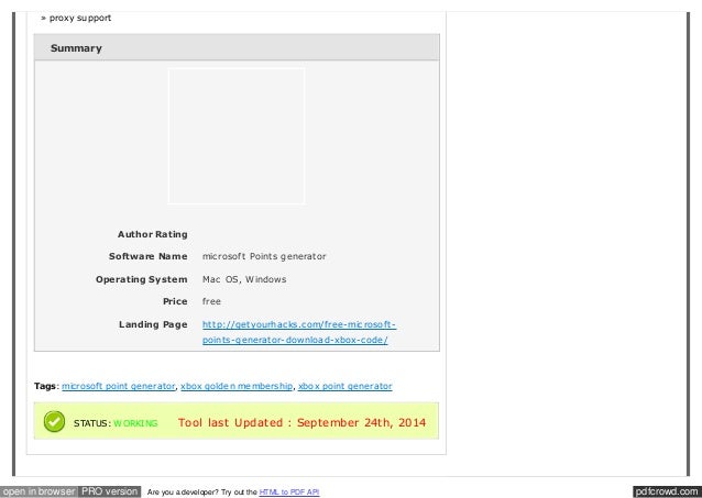 ms points generator download mac